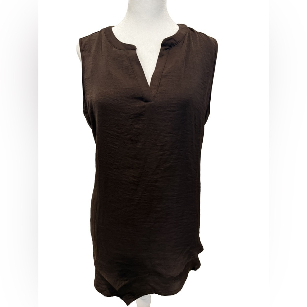 Chico's Rockledge Brown Sleeveless Tank Top, Medium